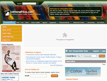 Tablet Screenshot of cottonafrica.com